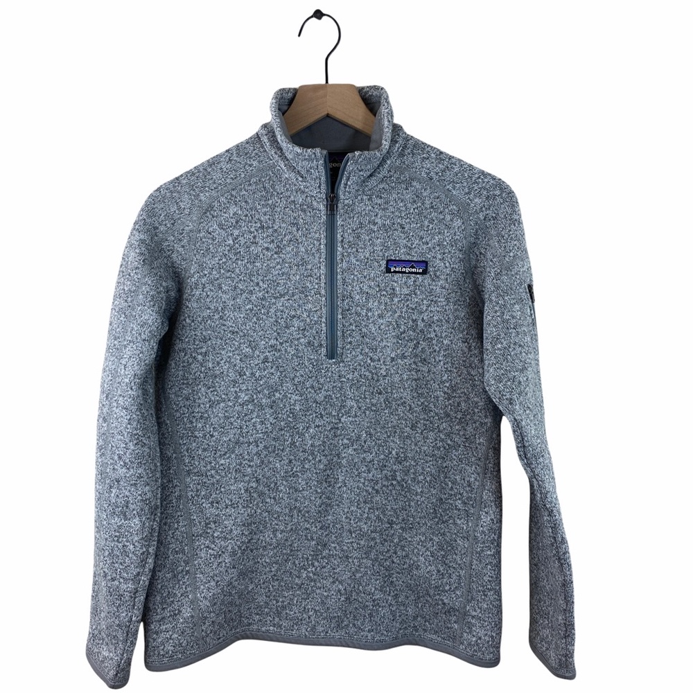 Patagonia Women’s Better Sweater Fleece Jacket 1/4 Zip Gray Size Medium